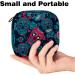 Buy Women's Bands Storage Bag - Menstrual Cup Pocket & Makeup Organizer - Sugar Skull Rose Design - Travel-Friendly with Big Capacity - Buy Online on GoSupps.com