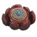 Solustrie hand exercise plate player Tibetan Buddhist pearls Small sculpture wood carvings handicrafts massage roller ball carved handicrafts hand maps office sandalwood