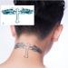 Yeeech Temporary Tattoos for Men Waterproof Long Lasting Neck Beckham Design Cross Blessed Wings America Tribal Religious (4 Sheets) 5.1x3.5 Inch
