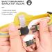Kolacen Reflecting Airtag Cat Collar - Adjustable Neck Band with Safety Buckle for Puppies & Kittens - Airtag Shell & Bell Included (Yellow) - Buy Online on GoSupps.com