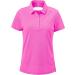 MoFiz Women's Golf Polo Shirt - Rose Red X-Large | Moisture Wicking, 3-Button Placket - Buy Online on GoSupps.com