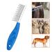 Long Hair Dog Cat Comb Grooming Tool with Short and Long Teeth for Knots Tangles Removal - Stainless Steel Pin for Dogs Cats Poodles Horses - Buy Online on GoSupps.com