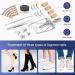 Ingrown Toenail Treatment Kit with 12 Podiatry Braces | Corrector Tool & 50pcs Patch | 10 Strips | White - Buy Online on GoSupps.com
