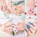 5-Piece Nail Art Pen & Brush Set - Double-Headed Silicone & Acrylic Tools with Rhinestone Handle for DIY Manicure - Perfect for Salons & Home Use - Buy Online on GoSupps.com