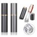 BRILIFLED Refillable Perfume Atomizer Mini Scent Pump Bottle - Travel cologne Sprayer 5ml Mini travel atomizer Refill Perfume Dispenser Container Black & Grey