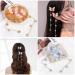 4Pcs Tassel Butterfly Hair Clips - Fabric Butterfly Hairpin Set with Golden Silver Tassel - Pink Purple Metal Barrettes for Women and Girls - Buy Online on GoSupps.com