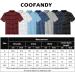 COOFANDY Men's Striped Golf Polo Shirt - Royal Blue Large - Buy Online on GoSupps.com