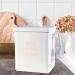 Joberio 6L Laundry Room Container Multifunctional Washing Powder Storage Tin Farmhouse Detergent Powder Storage Box with Scoop Airtight Lid & Handles Perfect for Holding Pods Tablets Capsules Powder White - Buy Online on GoSupps.com