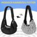 Slowton Dog Carrier Bag Adjustable Pet Bag for Outdoor Walks & Excursions (L Black Sweater Fabric 4.1-6.8kg) - Buy Online on GoSupps.com