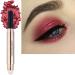 SAUBZEAN Eyeshadow Stick Makeup with Soft Smudger Natural Matte Cream Crayon Waterproof Hypoallergenic Long Lasting Eye Shadow Rose Red Shimmer 06