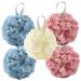 Healeved 1 Bathing Ball Bath Scrubber Sponges for Body Exfoliator Loofah Body Wash Loofah Sponge Bath Puff Shower Loufa Puff Scrubber Loofah Dish Sponge Powder Puff Body Scrubbers Pouf Mesh