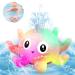 Baby Bath Toys Octopus Bathly Toy Light Up Baby Toys Bath Tub Toys for 3 year old Girls Boys Automatic Induction Spray Water Toy Gifts for Kids Toddler Pink Octopus