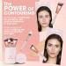 Professional Rose Gold Contouring Brush Set - 5 Vegan & Cruelty-Free Makeup Brushes for Flawless Application - Buy Online on GoSupps.com