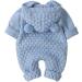 VICROAD Baby Hooded Knitted Romper | Newborn Onesie 18-24 Months Blue - Buy Online on GoSupps.com