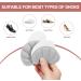 Mivora Heel Cushions - 8 Self-Adhesive Pads for Large Shoes | Anti-Bubble Heel Protectors & Slipping Prevention (Gray) - Buy Online on GoSupps.com