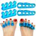 AXMIOUS Toe Separators - Bunion Corrector & Toe Spacers (2 Pairs) - Silicone Gel for Bunions & Toe Alignment - Blue - Buy Online on GoSupps.com