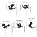 25PCS Dragon Cupcake Toppers Glitter Fantasy Birthday Cupcake Flying Dragon Cupcake Toppers Theme Baby Shower Kids Birthday Party Cake Decorations Supplies Black - Buy Online on GoSupps.com