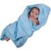 Urban Kanga Hooded Towel for Babies - Double-Sided Oeko-Tex Cotton Muslin Bath Towel (Crystal Blue) - Ship Internationally - Buy Online on GoSupps.com
