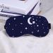 ROSENICE Cotton and Linen Sleep Mask with Gel Therapy - Starry Sky Blue | Adjustable Strap Eyeshade for Stress Relief and Puffy Eyes - Buy Online on GoSupps.com