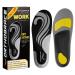 Work Insoles for Standing All Day 200+lbs Heavy Duty High Arch Support Inserts Foot Pain Relief for Plantar Fasciitis Anti Fatigue Work Boot Shoe Insoles Men Women-XL XL(Men's 11-13)--310mm Black(weight Above 200 Lbs)