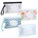 Altcompluser 4 pieces reusable wet cloth bags portable trip baby wet wipes bag refillable wet cloth dispenser for baby