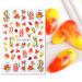 JMEOWIO Fall Nail Art Stickers - 9 Sheets Self-Adhesive Pumpkin & Maple Leaf Designs for Stunning Nail Decor - Buy Online on GoSupps.com