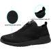 LARNMERN Men's Non Slip Work Shoes - Slip Resistant Kitchen Chef Sneakers - Lightweight & Breathable - Size 9, Black - Buy Online on GoSupps.com