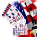 SILPECWEE 4th of July Nail Polish Strips - Independence Day Nail Stickers for Women | Full Nail Wraps with Adhesive Gel - Includes 16 Sheets & 1 Nail File - Buy Online on GoSupps.com