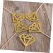 100pcs Wedding Birthday Diamond Decor Cake Insert Card Golden medium - Buy Online on GoSupps.com