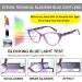 Buy EYEURL Cat Eye Blue Light Blocking Reading Glasses for Women - Pack of 4 Stylish 2.50 Magnification Computer Glasses with UV Protection - Buy Online on GoSupps.com