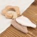AngelicArt Baby Teething Rings - Natural Wooden Animals & Bite-Proof Muslin Fabric - Eco-Friendly & Cute Teething Solutions - Buy Online on GoSupps.com