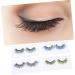 Mikinona 4 Pairs Sequin Eyelashes Eye Lashes Glitter Lash Extensions Glow in The Dark Makeup Eyelashes with Color Glow in The Dark Glitter 3d Artificial Fiber European and American Adhesive - Buy Online on GoSupps.com