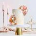 56 PCS Ball Cake Picks Colorful Ball Shaped Cake Topper Pearl Balls Cupcake Cake Insert Topper for Birthday Party Wedding Decoration Supplies Apricot Series Seven Colors - Buy Online on GoSupps.com