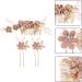 Garneck Rhinestone Wedding Hair Pins - 3Pcs Bridal Hair Clips for Women - Pink Floral Hair Accessories - Buy Online on GoSupps.com