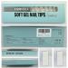 Buy Tomicca 240 Pcs Clear Nail Tips Set - Short Coffin Acrylic Half Cover French Fake Nails 12 Sizes for DIY & Nail Studios - Perfect for Nail Extensions - Buy Online on GoSupps.com