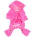 SELMAI Rhinestone Crown Dog Hoodie Jumpsuit XS Pink - Buy Online on GoSupps.com