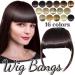 Battnot Clip-In Bangs for Women - 15cm White Gold Hair Extension Fringe | High Temperature Fiber Party Wigs - Buy Online on GoSupps.com
