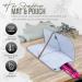 Glamza Hair Straightener Mat & Pouch - Made from Heat Resistant Safety Felt - Ideal for Home & Travel (Light Grey (Pouchy)) - Buy Online on GoSupps.com