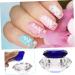 minkissy Nail Art Crystal Cup Cosmetics Cream Glass Manicure 6.5x8cm Blue - Buy Online on GoSupps.com
