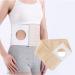 Ostomie belt unisex stoma bond elastic hernia belt post colostomy belly stoma stoma bandage breathable stoma tandage skin stoma supply available in 4 sizes (l)