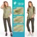 Women's UPF 50+ Long Sleeve Safari Shirt for Hiking & Fishing - Sun Protection, Quick Dry & Cooling - Khaki Small - Buy Online on GoSupps.com