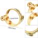 WLLHYF 4PCS Adjustable Crochet Loop Ring Set - Knitting Ring Yarn Guide - Craft Accessories for Mother Grandma Presents (Gold/Silver) - Buy Online on GoSupps.com