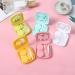 Buy Nfegsiya Portable Contact Lens Container for Women - Stylish Fruit & Solid Color Eye Care Kit - Gold - Buy Online on GoSupps.com