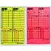 Soccer Write-on Referee Cards, Bright NEON Premier Set Red/Yellow