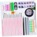 Healeved 2 Sets Drill Nail Art Pen Nail Dotting Tools Nails Rhinestones Nail Art Tools Nail Art Brush Diamond Nail File para U as Pro Tools Kit De Manicura Nail Art File Manicure Nail Lamp - Buy Online on GoSupps.com