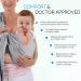 Adjustable Mesh Baby Wrap Carrier and Ring Sling - Gray | For Newborns, Infants, Kids, and Toddlers - Buy Online on GoSupps.com