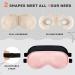Heated Eye Mask 2-Pack for Dry Eyes - Microwave Activated Moist Heat Therapy - Natural Cassia Lavender - Dark Circles & Puffiness Relief - Black & Pink - Buy Online on GoSupps.com