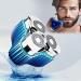 2024 Upgrade Mini Shaver for Men Waterproof Mini Electric Razor !Pocket Size Portable Electric Shaver USB Rechargeable Gradient Blue Suitable for Home Car Travel Gift for Men