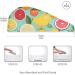 Super Absorbent Lemon Orange Fruit Hair Towels 2 Pack | Quick Dry Hair Turbans for Women & Girls - Buy Online on GoSupps.com