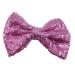 Topkids Accessories Large Sequin Bow on 8cm Beak Hair Clip - Party Sparkly & Bright - for Girls Women Ladies Children (Lilac)